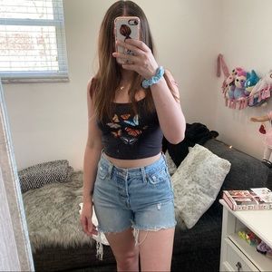 Levi mom wedgie shorts